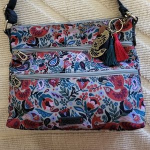 Sakroots Crimson Enchanted Forest Crossbody Bag